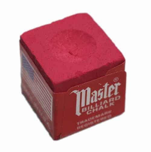 Red Master Billiard Cue Chalk - Box of 12